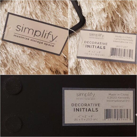 Simplify Decorative Letter Initial “C” Black Metal Art Home Decor - Picture 7 of 11